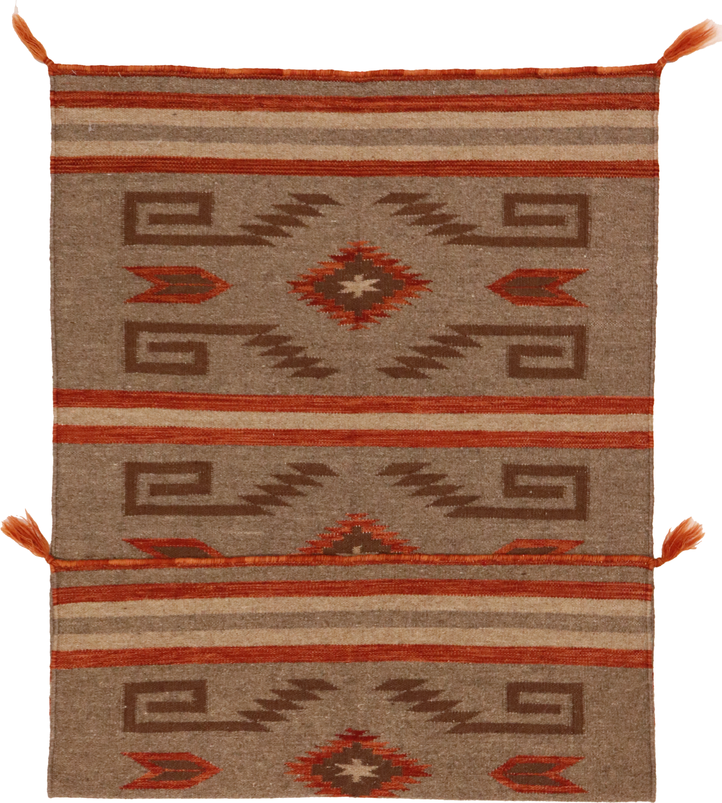 W 3 L 5 Navajo 100% Wool Hand-Woven All-Over Design - 64744