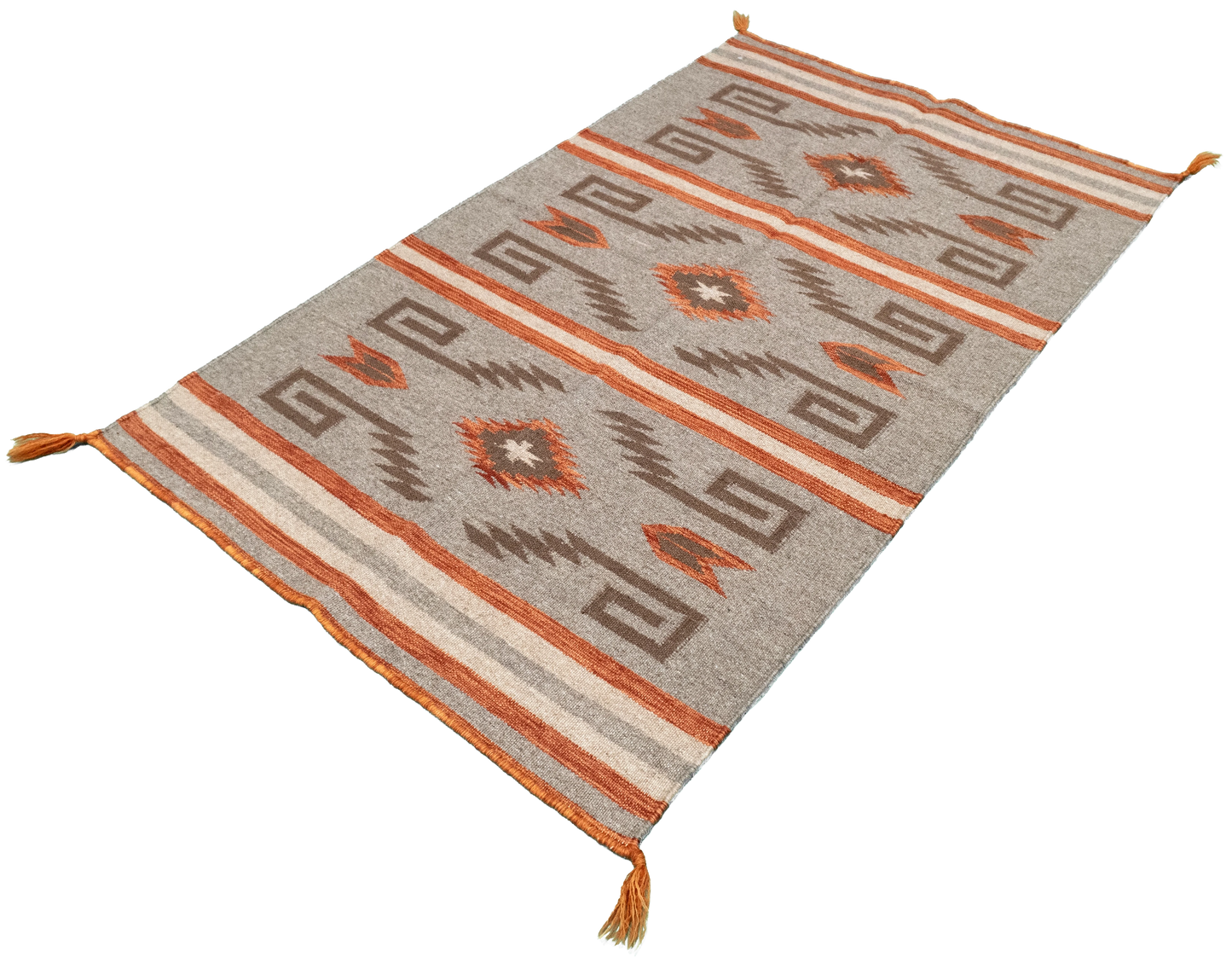 W 3 L 5 Navajo 100% Wool Hand-Woven All-Over Design - 64744