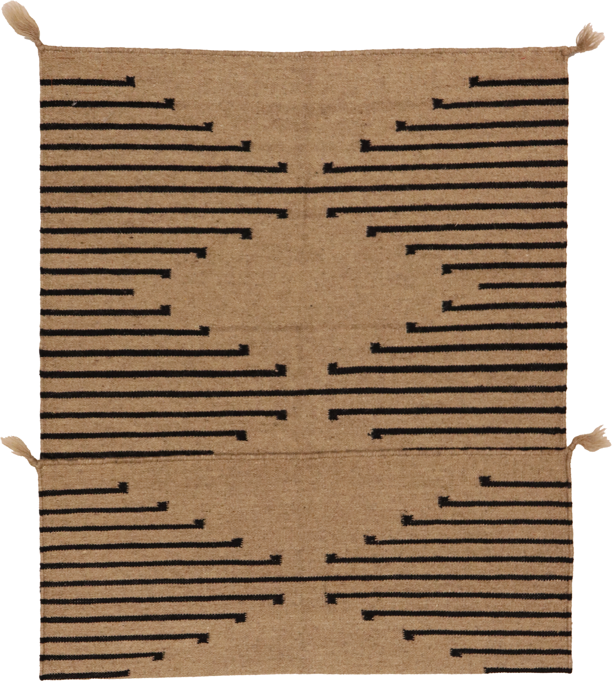 W 3 L 4.10 Navajo 100% Wool Hand-Woven All-Over Design - 64745