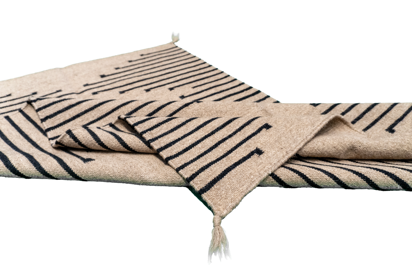 W 3 L 4.10 Navajo 100% Wool Hand-Woven All-Over Design - 64745