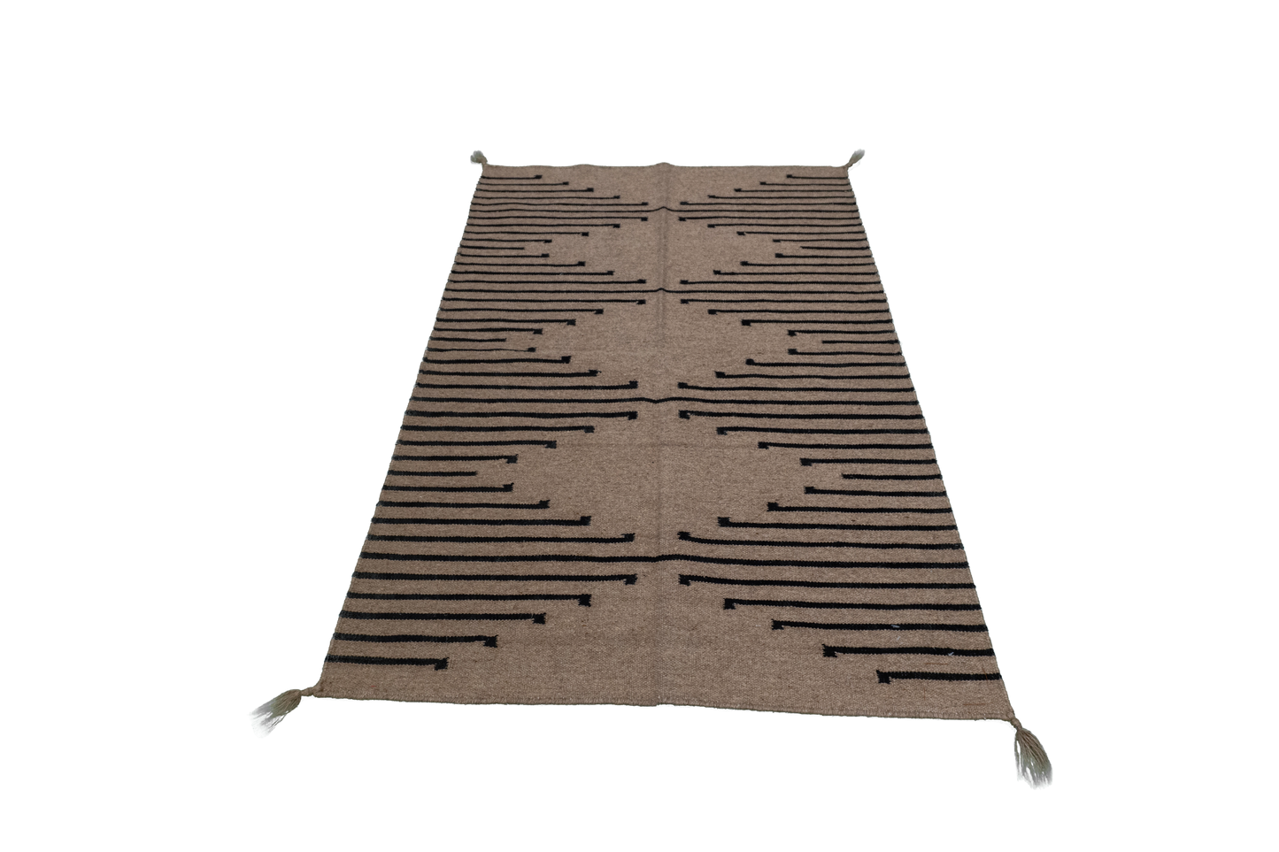 W 3 L 4.10 Navajo 100% Wool Hand-Woven All-Over Design - 64745
