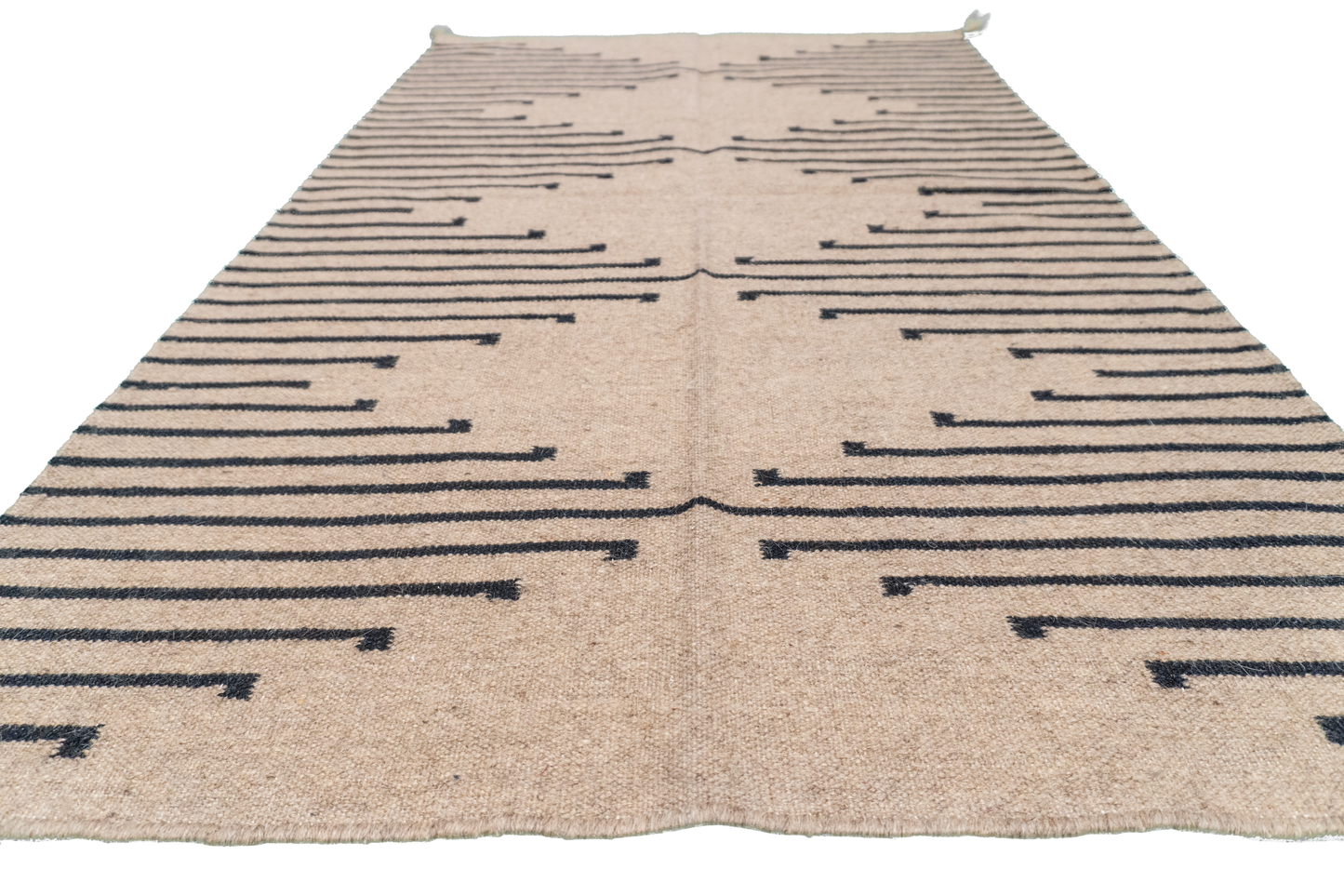 W 3 L 4.10 Navajo 100% Wool Hand-Woven All-Over Design - 64745