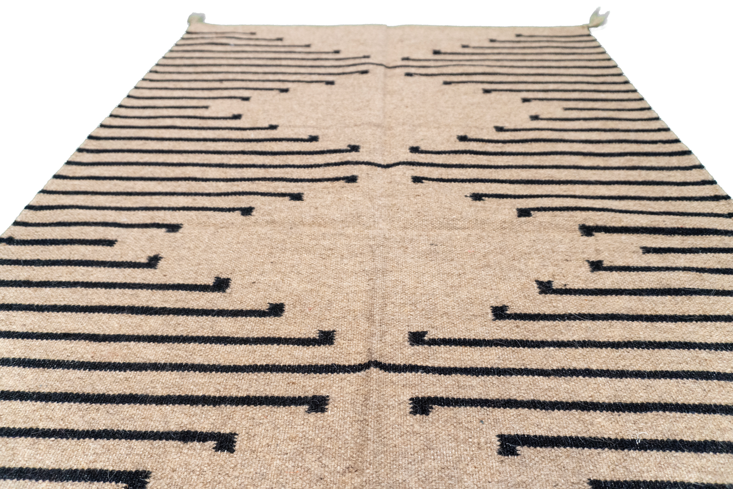 W 3 L 4.10 Navajo 100% Wool Hand-Woven All-Over Design - 64745