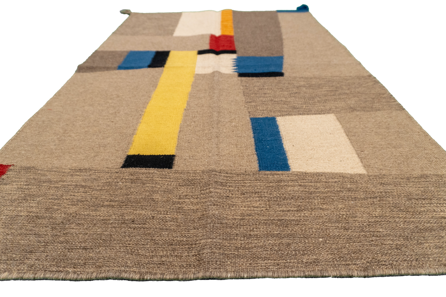 W 3.2 L 4.11 Navajo 100% Wool Hand-Woven All-Over Design - 64753