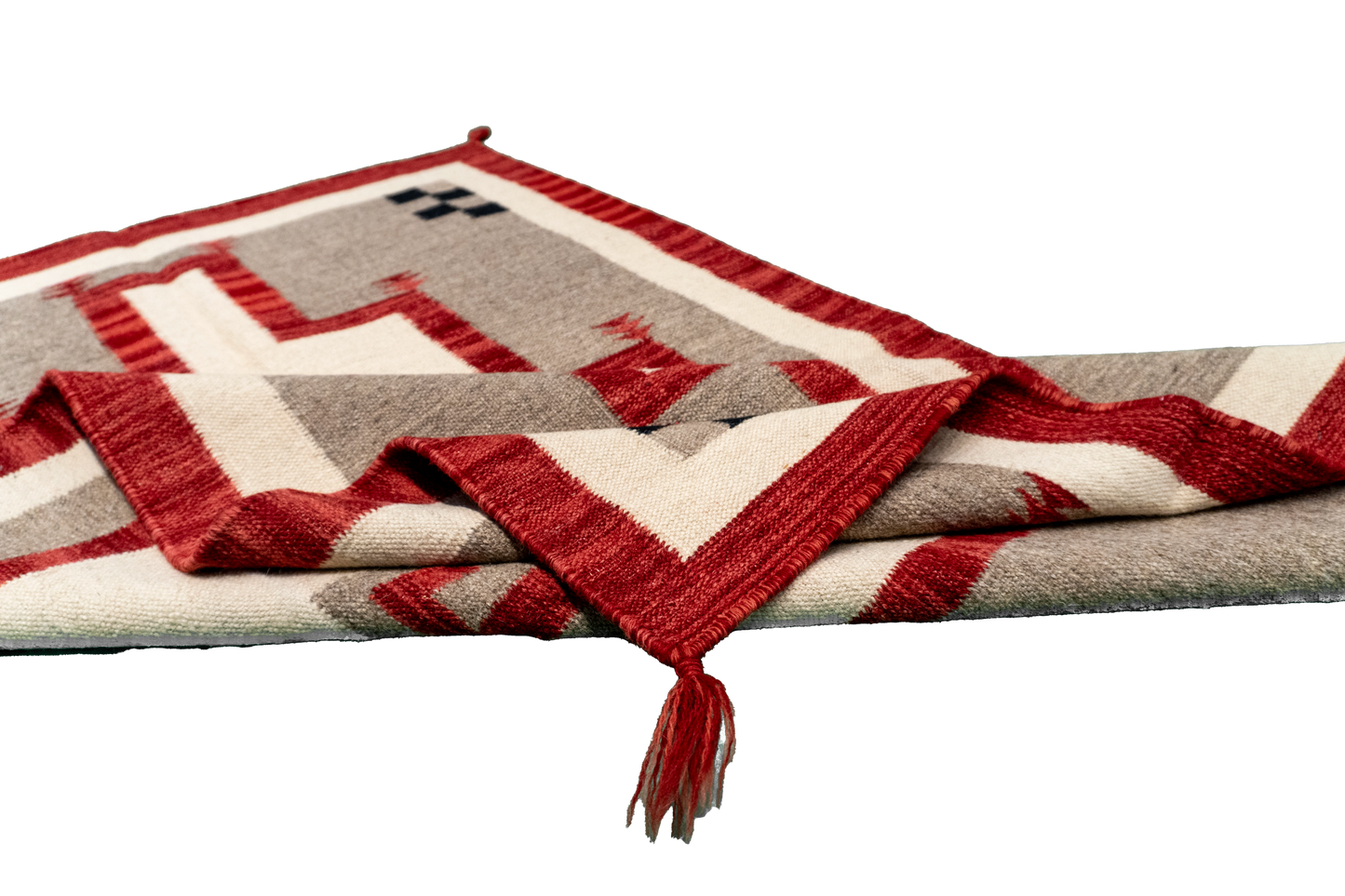 W 3.2 L 5.1 Navajo 100% Wool Hand-Woven All-Over Design - 64754