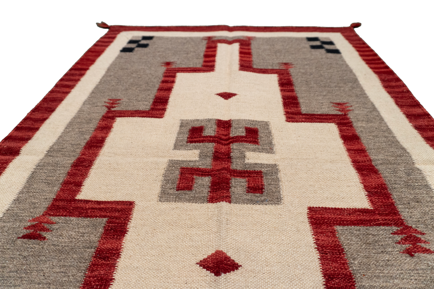 W 3.2 L 5.1 Navajo 100% Wool Hand-Woven All-Over Design - 64754