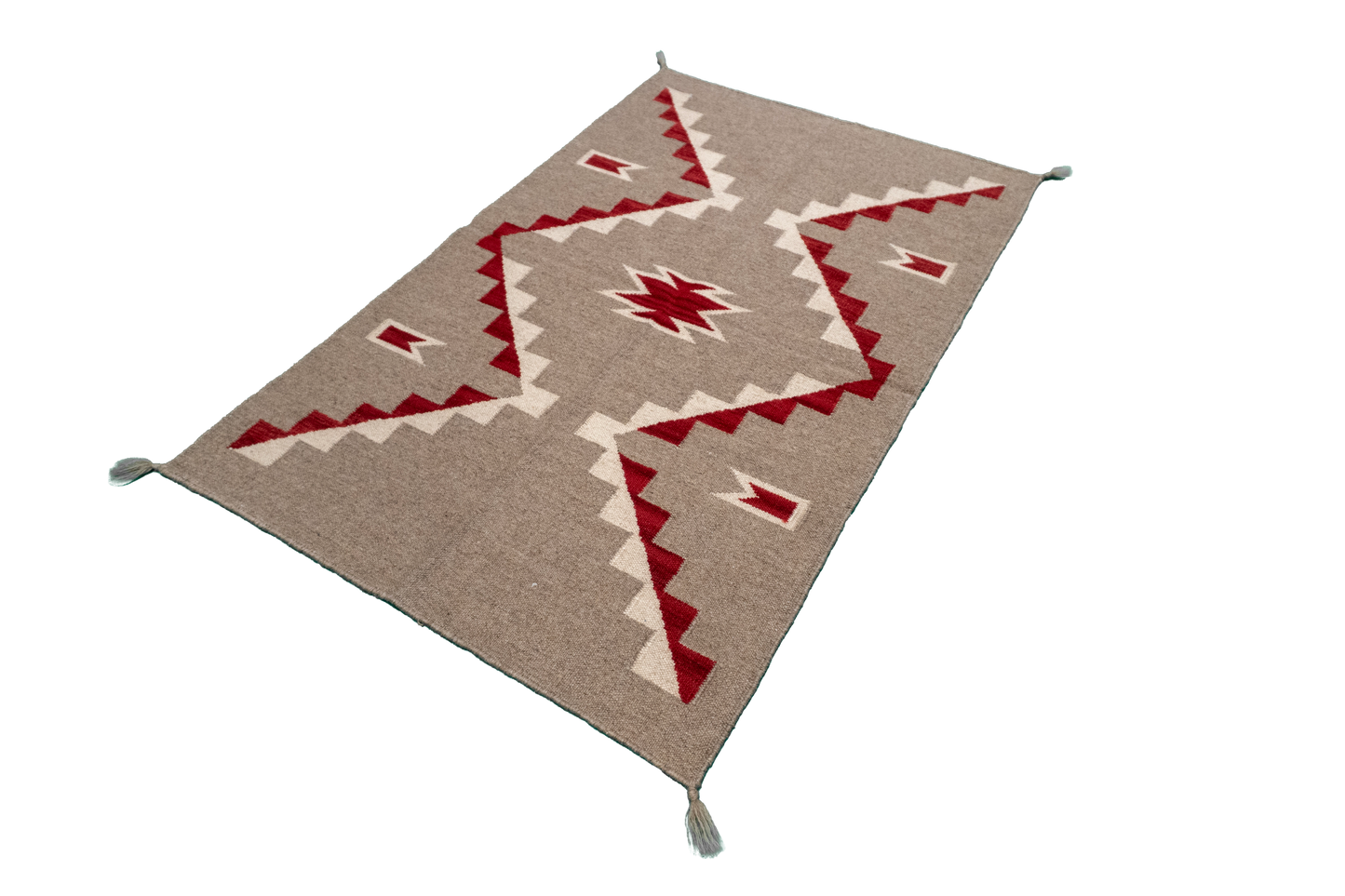 W 3.1 L 4.10 Navajo 100% Wool Hand-Woven All-Over Design - 64761