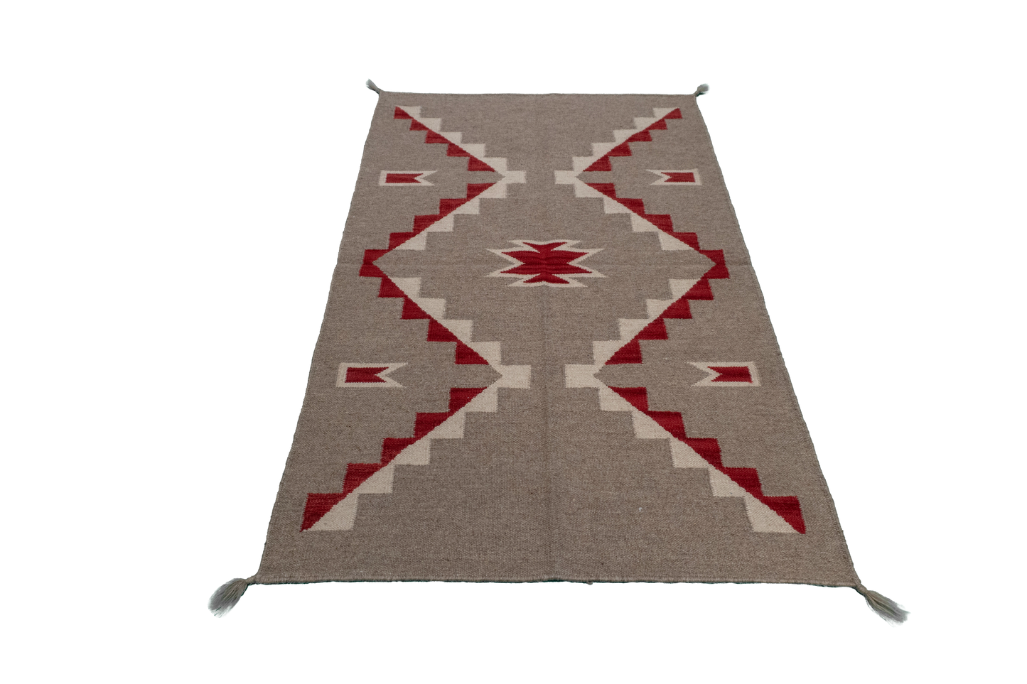 W 3.1 L 4.10 Navajo 100% Wool Hand-Woven All-Over Design - 64761