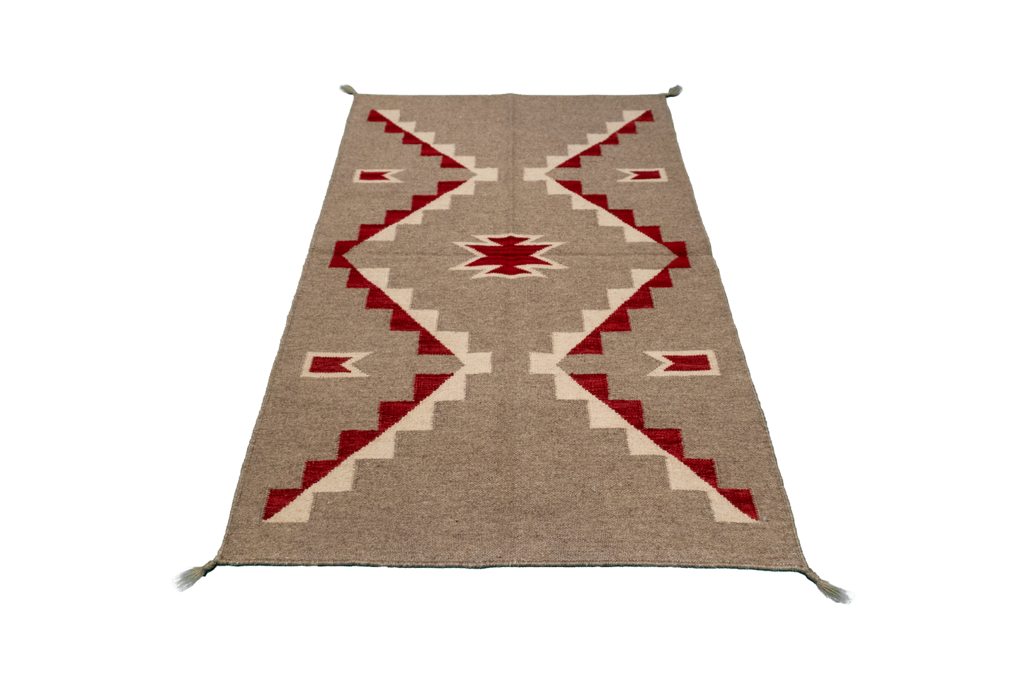 W 3.1 L 4.10 Navajo 100% Wool Hand-Woven All-Over Design - 64761