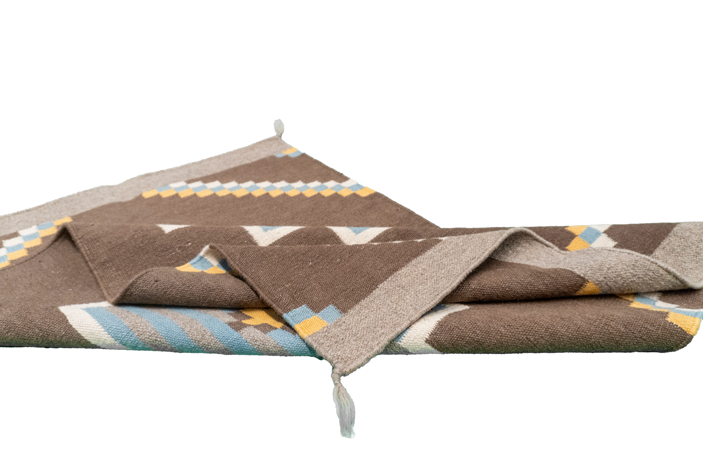 W 2.6 L 4 Navajo 100% Wool Hand-Woven All-Over Design - 64769