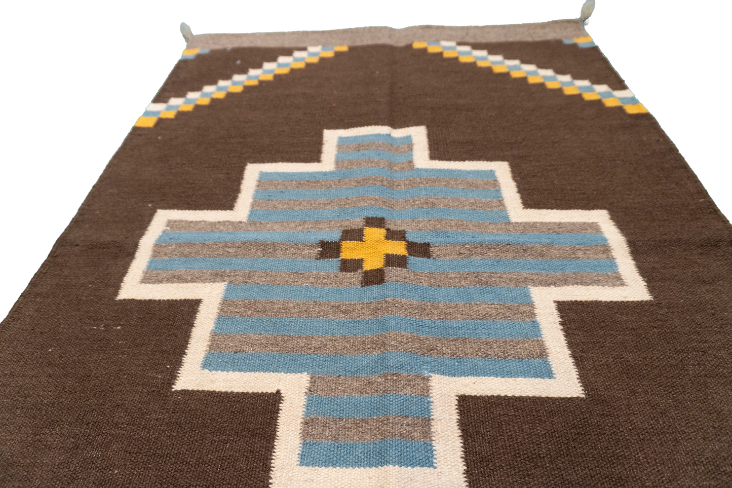 W 2.6 L 4 Navajo 100% Wool Hand-Woven All-Over Design - 64769