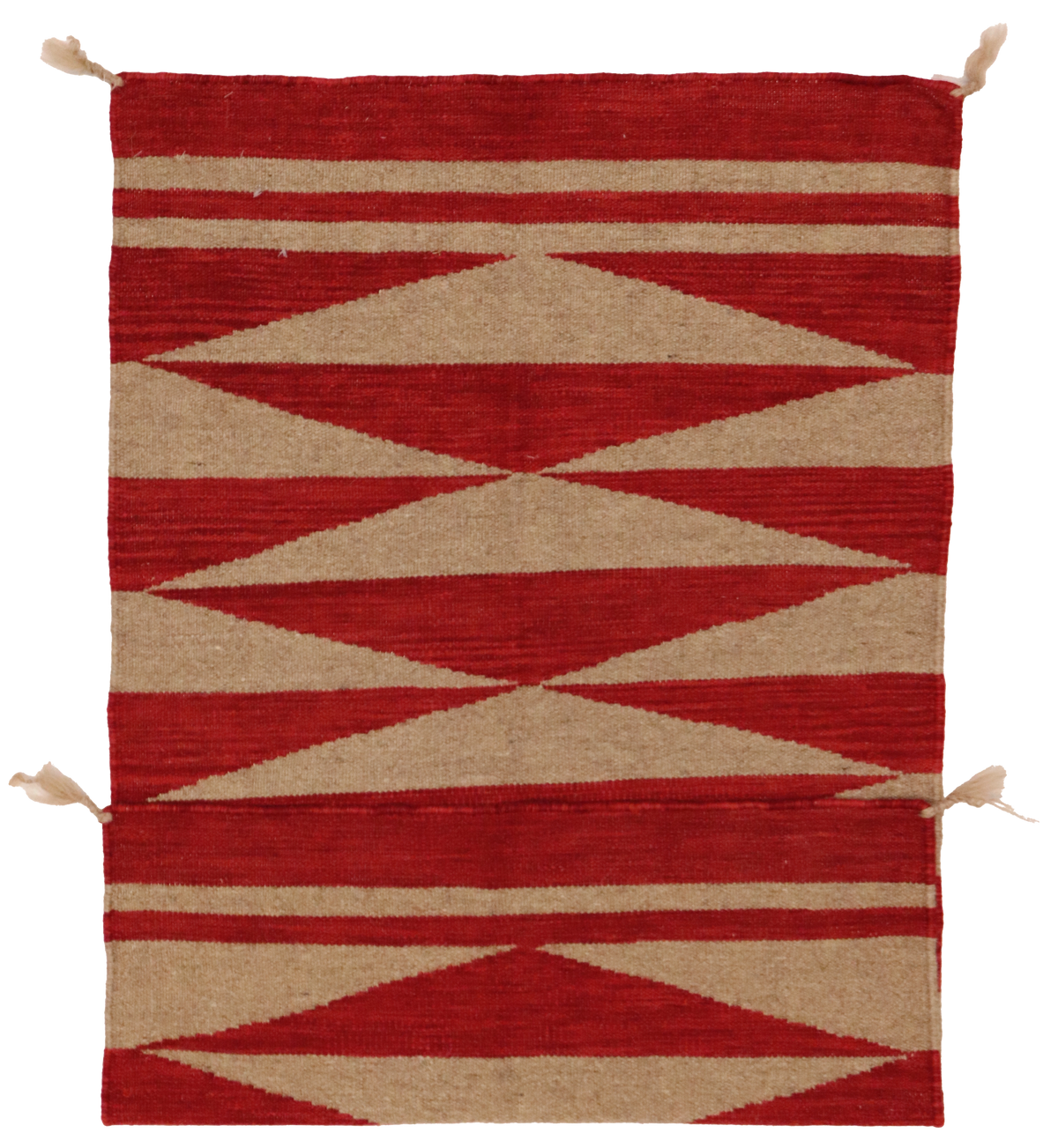W 2.5 L 4 Kilim 100% Wool Hand-Woven Navajo Design - 64771