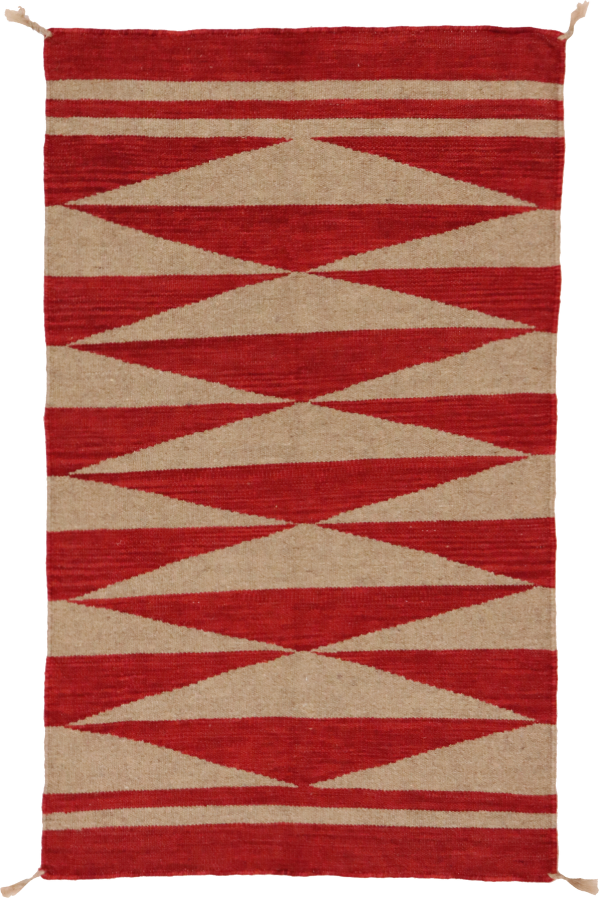 W 2.5 L 4 Kilim 100% Wool Hand-Woven Navajo Design - 64771