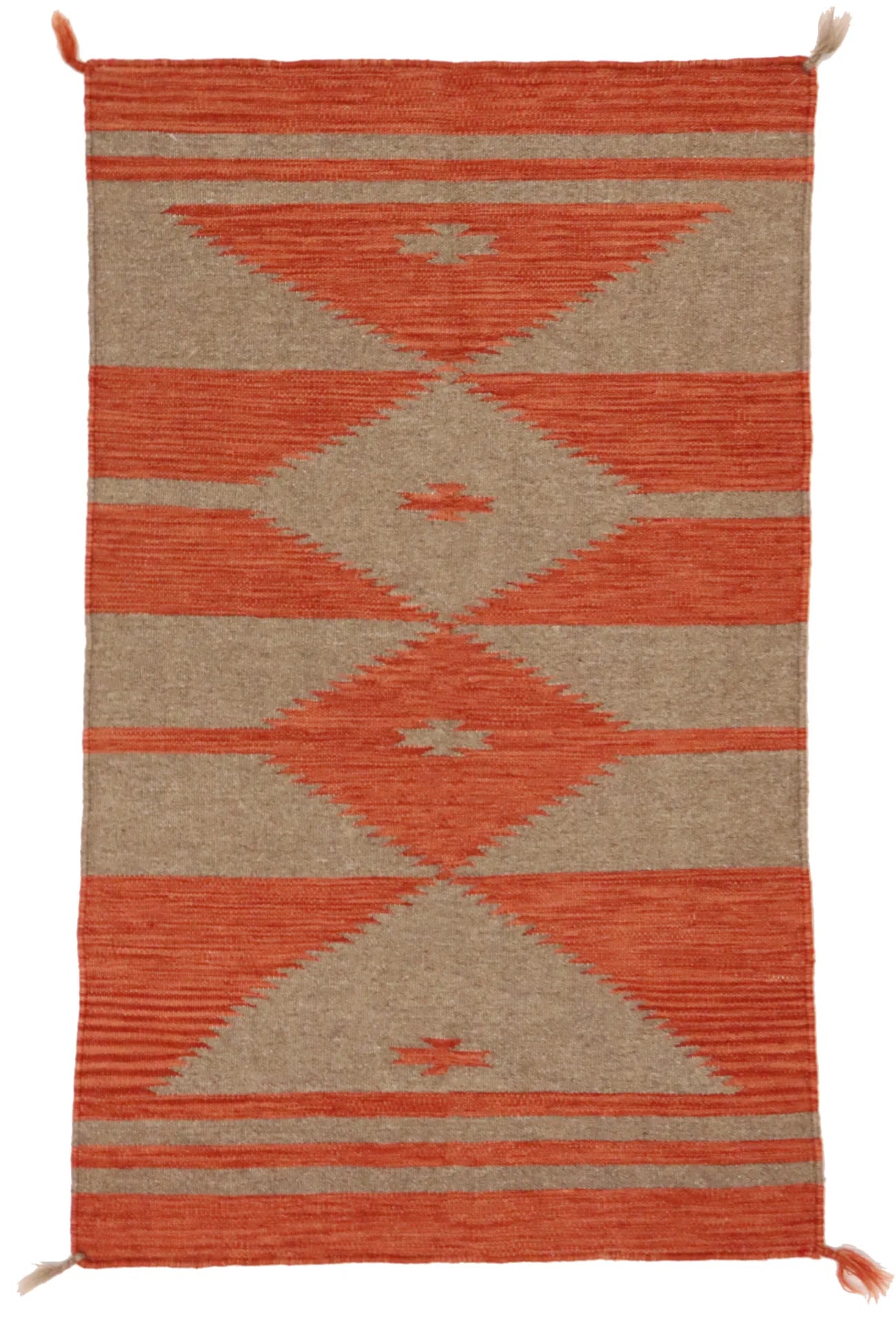 2.5 x 4.1 - Navajo Fine/Wool All Over Rectangle - Finest Hand-Made Quality Wool — 64780