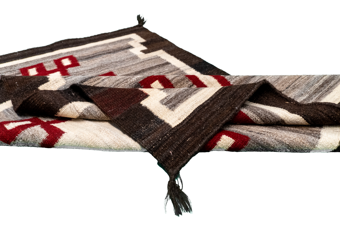 W 3.2 L 4.11 Navajo 100% Wool Hand-Woven All-Over Design - 64790