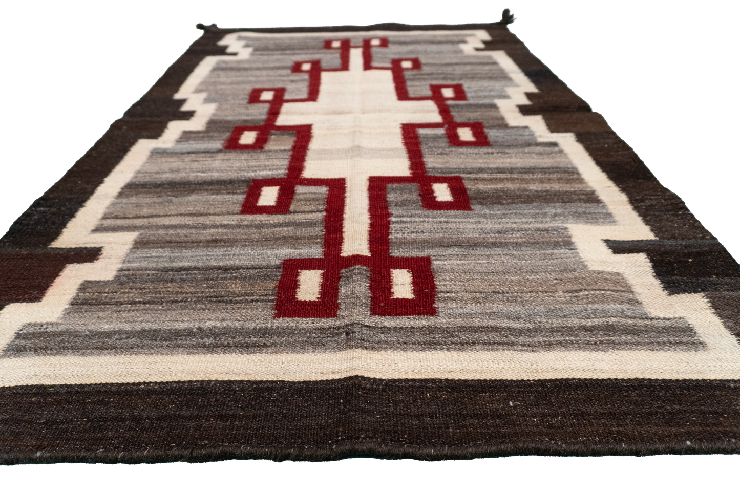 W 3.2 L 4.11 Navajo 100% Wool Hand-Woven All-Over Design - 64790