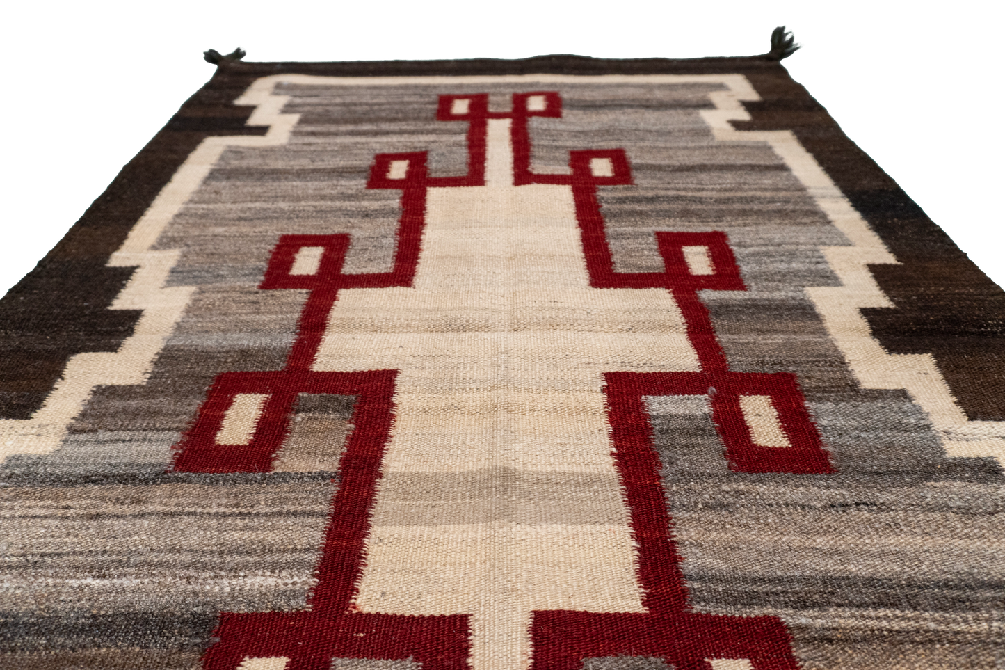 W 3.2 L 4.11 Navajo 100% Wool Hand-Woven All-Over Design - 64790