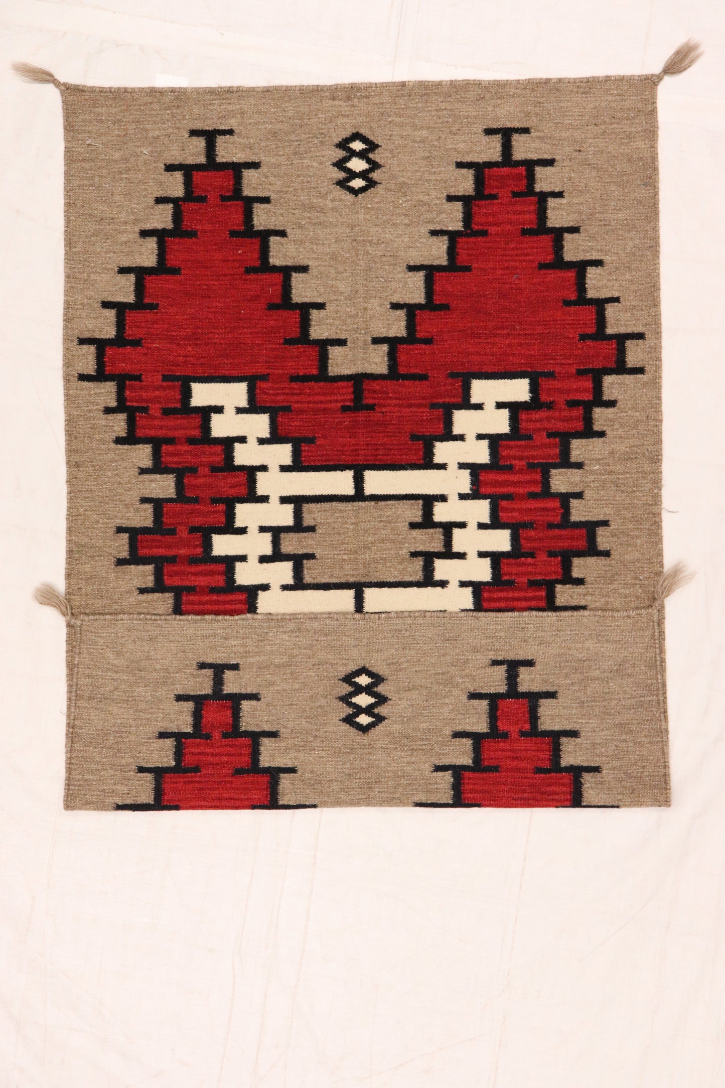 W 3.2 L 4.11 Mountain Modern 100% Wool Handmade All Over Design - 64791