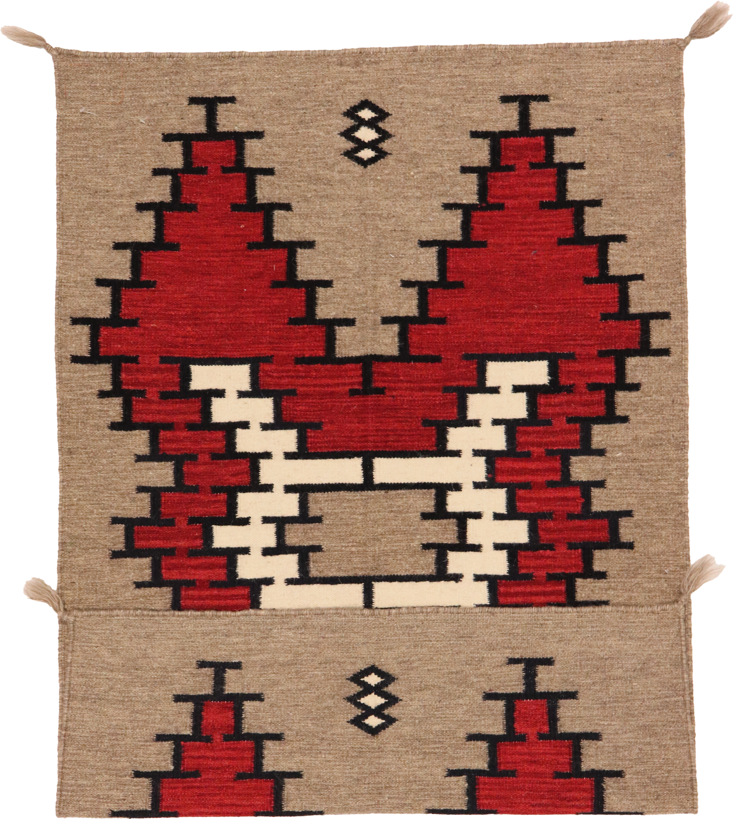 W 3.2 L 4.11 Mountain Modern 100% Wool Handmade All Over Design - 64791