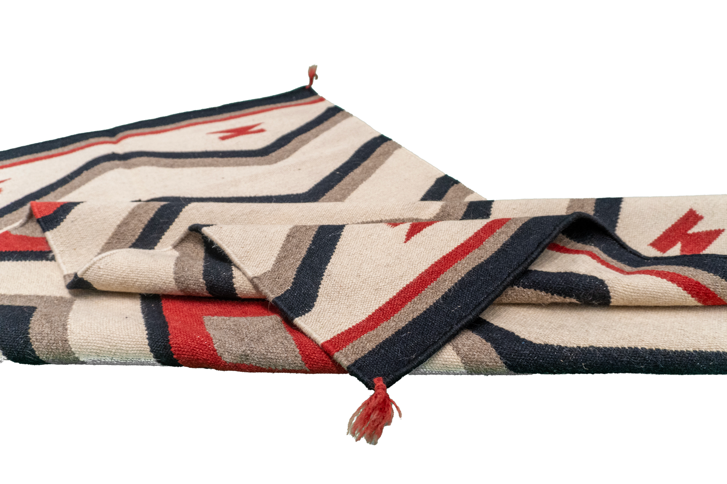 W 3.1 L 5.2 Navajo 100% Wool Hand-Woven All-Over Design - 64803