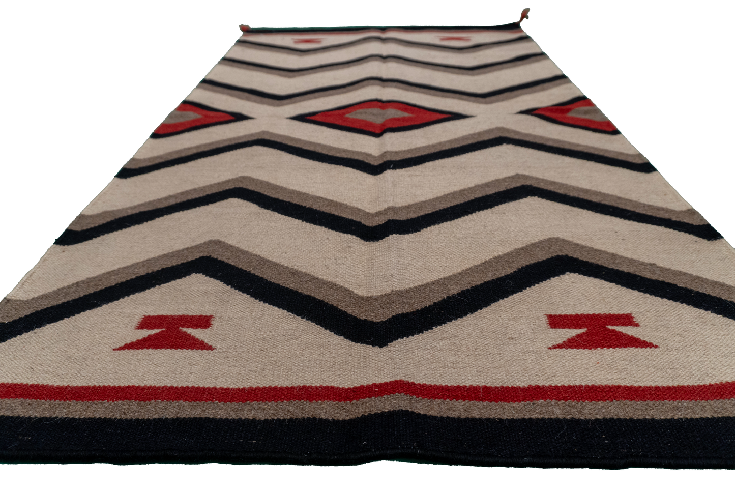 W 3.1 L 5.2 Navajo 100% Wool Hand-Woven All-Over Design - 64803