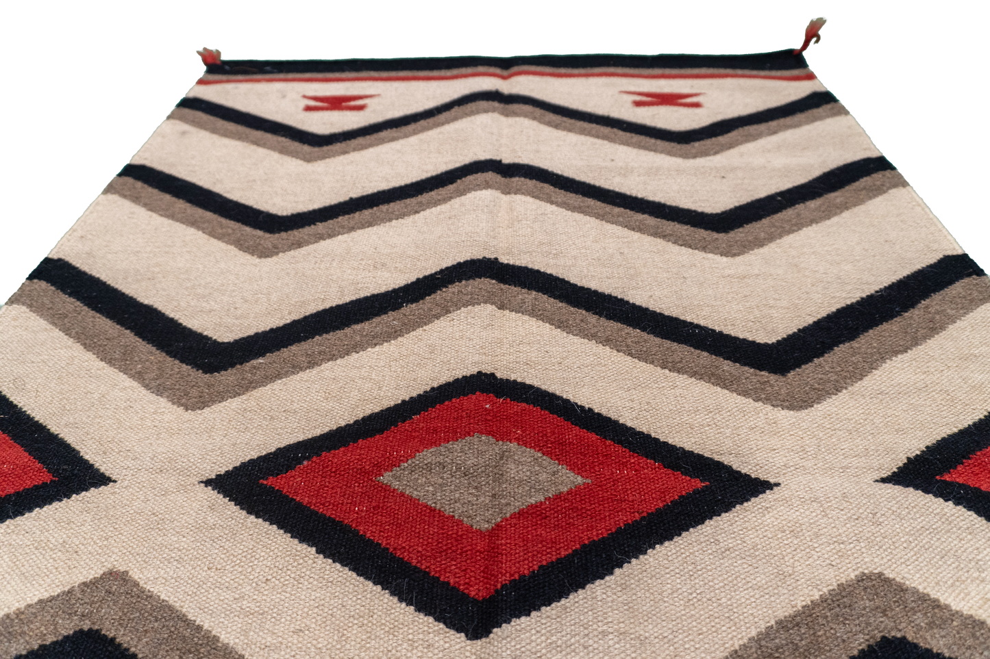 W 3.1 L 5.2 Navajo 100% Wool Hand-Woven All-Over Design - 64803