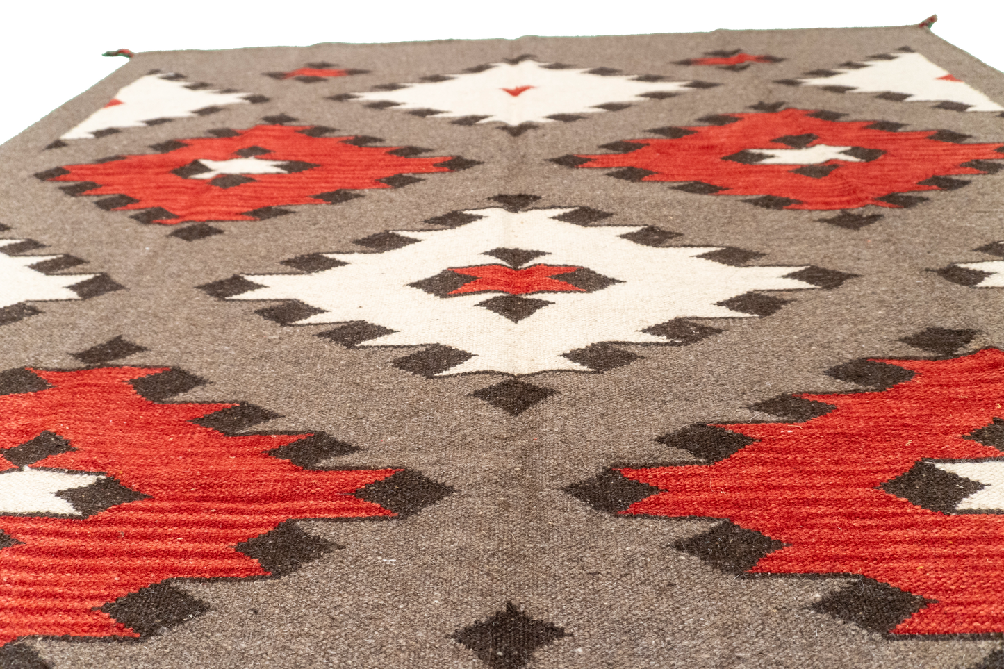W 5.1 - L 7 - Navajo Fine/Wool All Over Rectangle - Finest Hand-Made Quality Wool - 64810