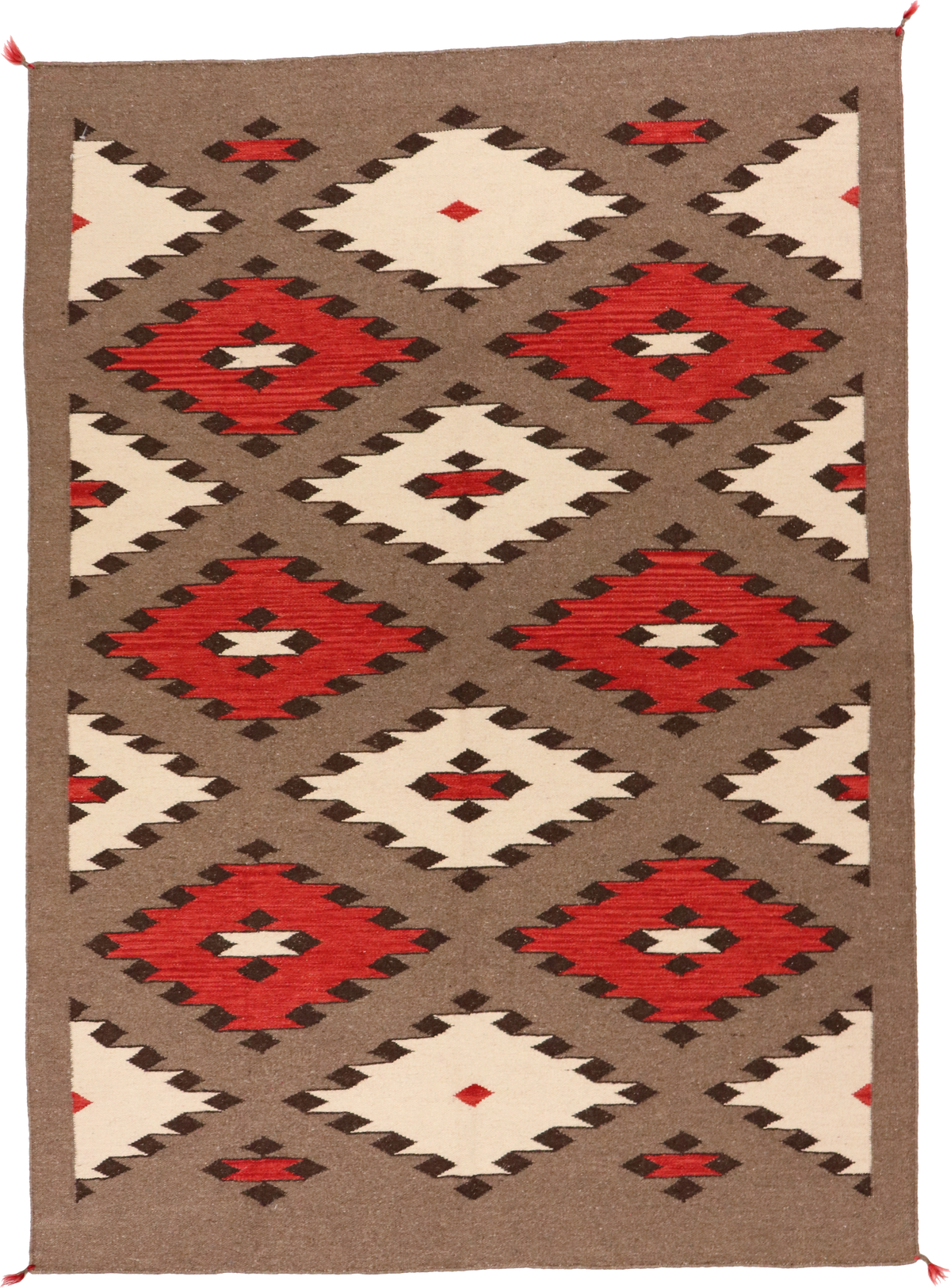 W 5.1 L 7 Kilim 100% Wool Hand-Woven Navajo Inspired Design - 64810