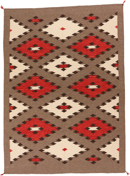 W 5.1 L 7 Kilim 100% Wool Hand-Woven Navajo Inspired Design - 64810