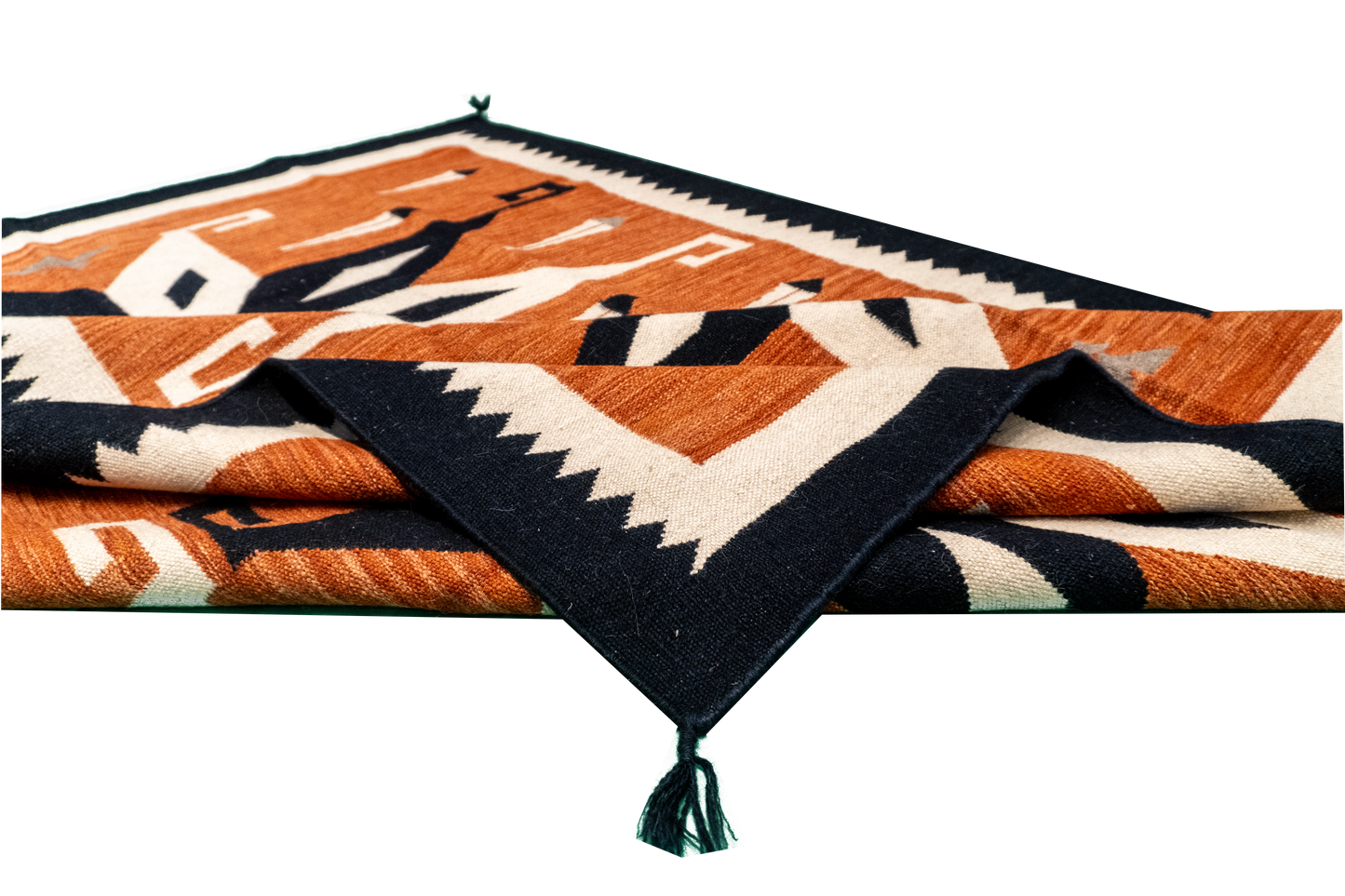 W 5.2 - L 6.11 - Navajo Fine/Wool All Over Rectangle - Finest Hand-Made Quality Wool - 64824