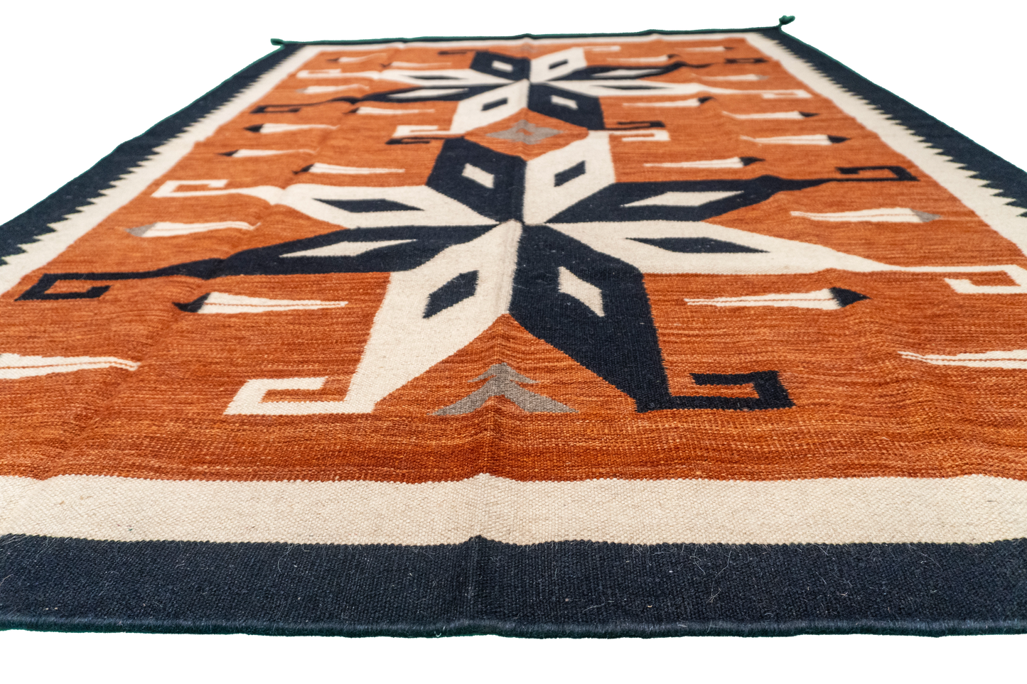 W 5.2 - L 6.11 - Navajo Fine/Wool All Over Rectangle - Finest Hand-Made Quality Wool - 64824