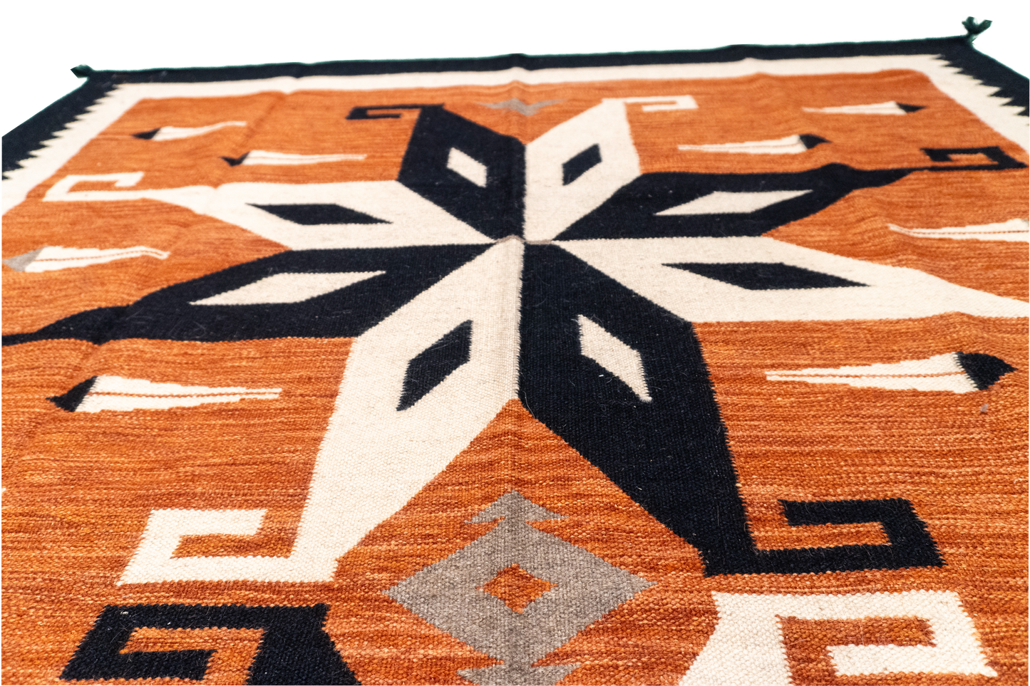 W 5.2 - L 6.11 - Navajo Fine/Wool All Over Rectangle - Finest Hand-Made Quality Wool - 64824