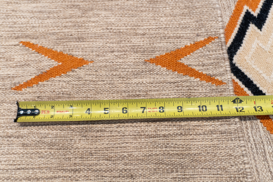 W 6.2 - L 8.11 - Navajo Fine/Wool All Over Rectangle - Finest Hand-Made Quality Wool - 64827