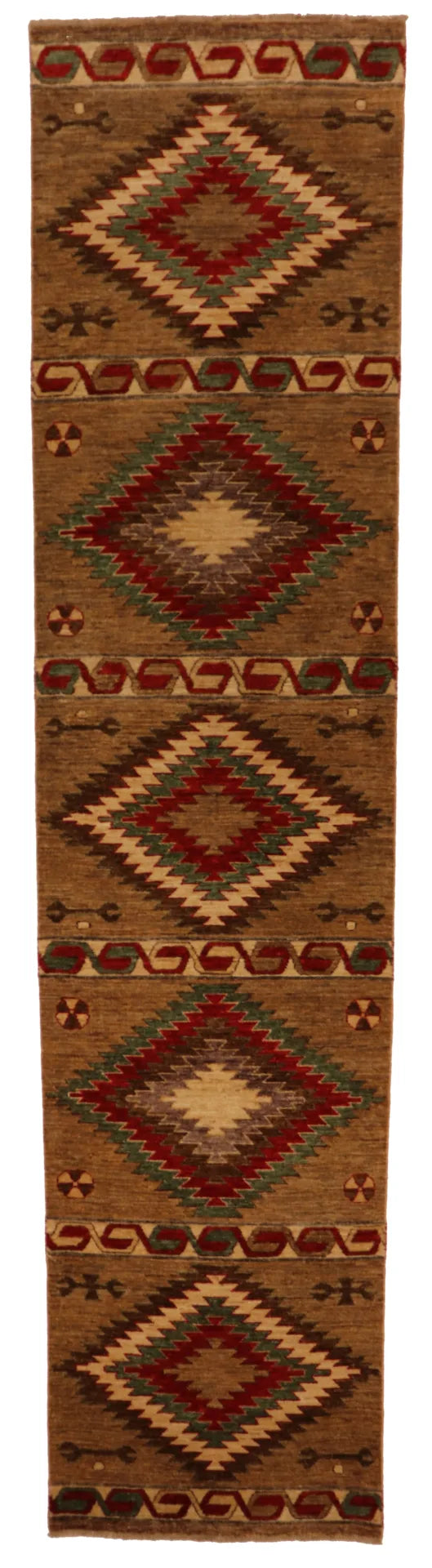 2.7 x 10.11 - Mountain Modern Fine/Wool All Over Rectangle - Finest Hand-Knotted Quality Wool — 64918