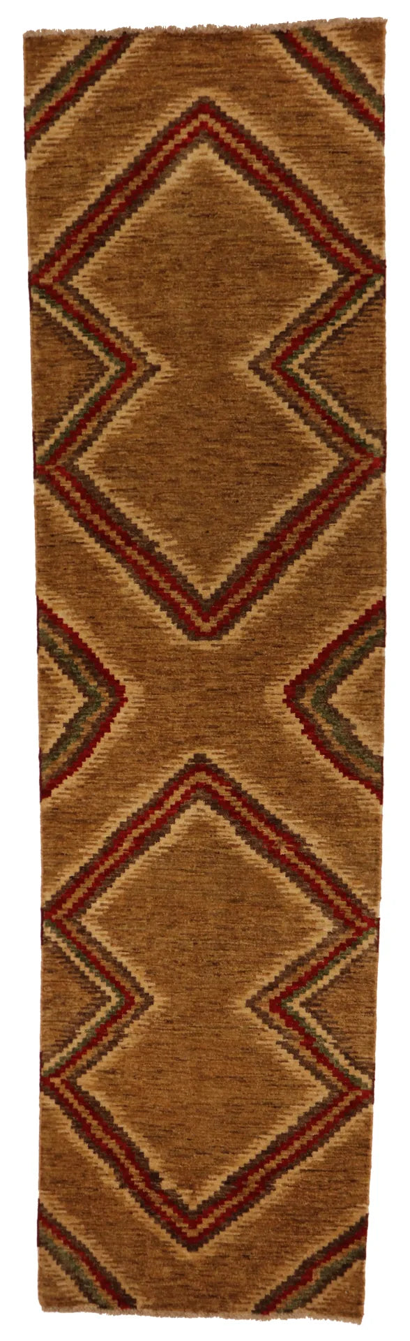 2.7 x 9.6 - Mountain Modern Fine/Wool All Over Rectangle - Finest Hand-Knotted Quality Wool — 64921