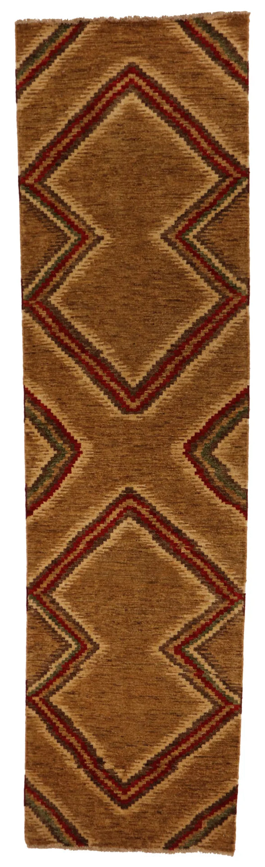 2.7 x 9.6 - Mountain Modern Fine/Wool All Over Rectangle - Finest Hand-Knotted Quality Wool — 64921