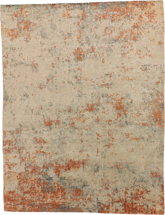 W 8.1 L 9.11 Modern 100% Wool Hand-Knotted Rug - 65004