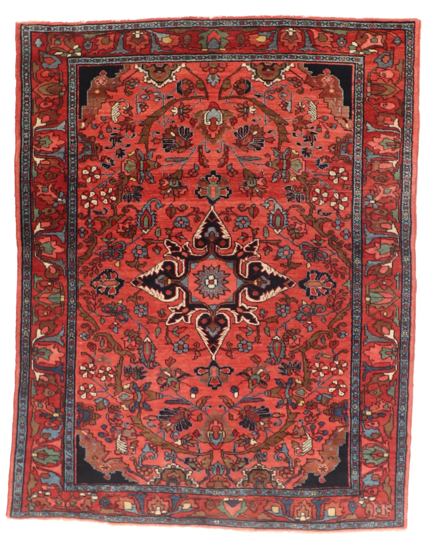 5.5 x 6.11 - Zeigler Wool Traditional Rectangle - Finest Hand-Knotted Quality Wool — 65023