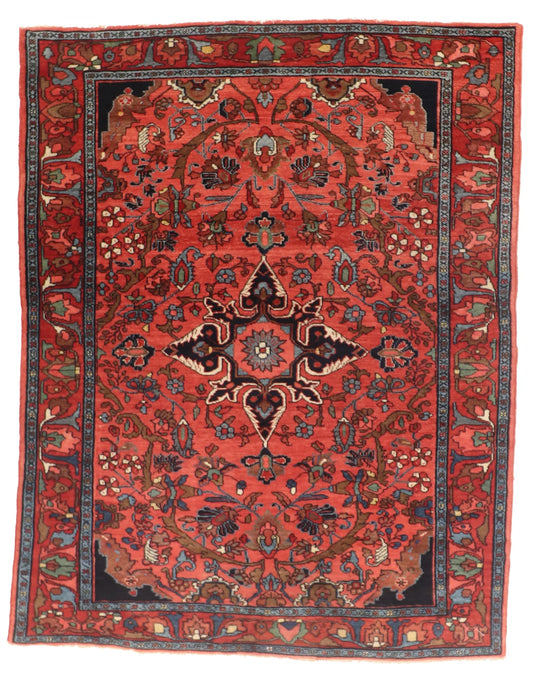 5.5 x 6.11 - Zeigler Wool Traditional Rectangle - Finest Hand-Knotted Quality Wool — 65023