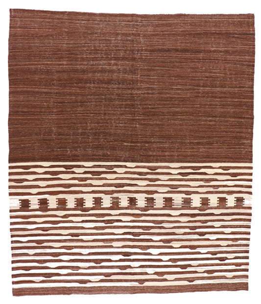 8.2 x 9.7 - Kilim Fine/Wool All Over Rectangle - Finest Hand-Knotted Quality Wool — 65048