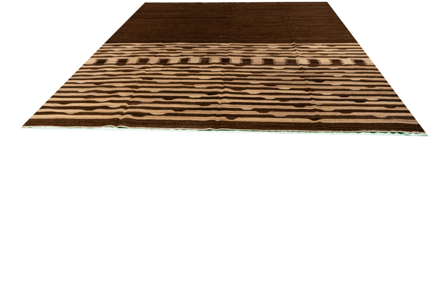 W 8.2 L 9.7 Kilim 100% Wool Hand-Woven All-Over Design - 65048