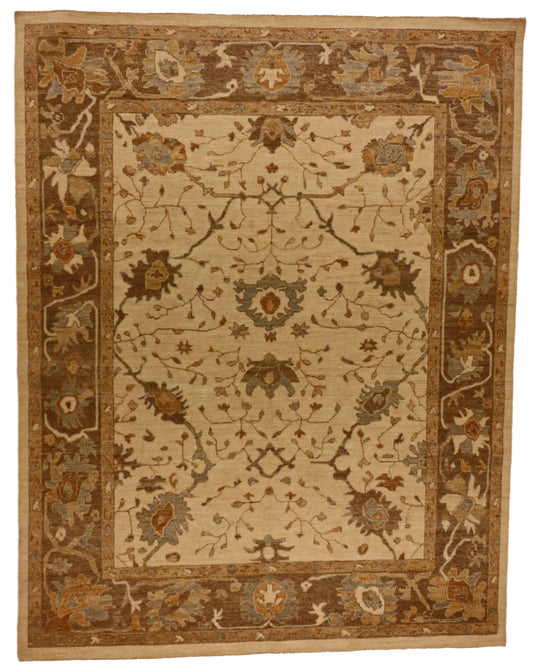 W 7.7 L 9.8 Shah Abbas 100% Wool Hand-Knotted Pile Rug - 65059