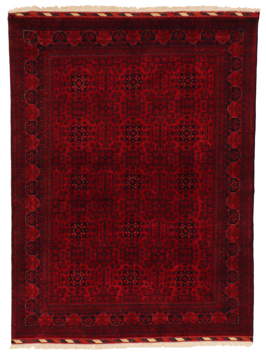 W 4.11 L 6.6 Baluch 100% Wool Hand-Woven All-Over Design - 65070