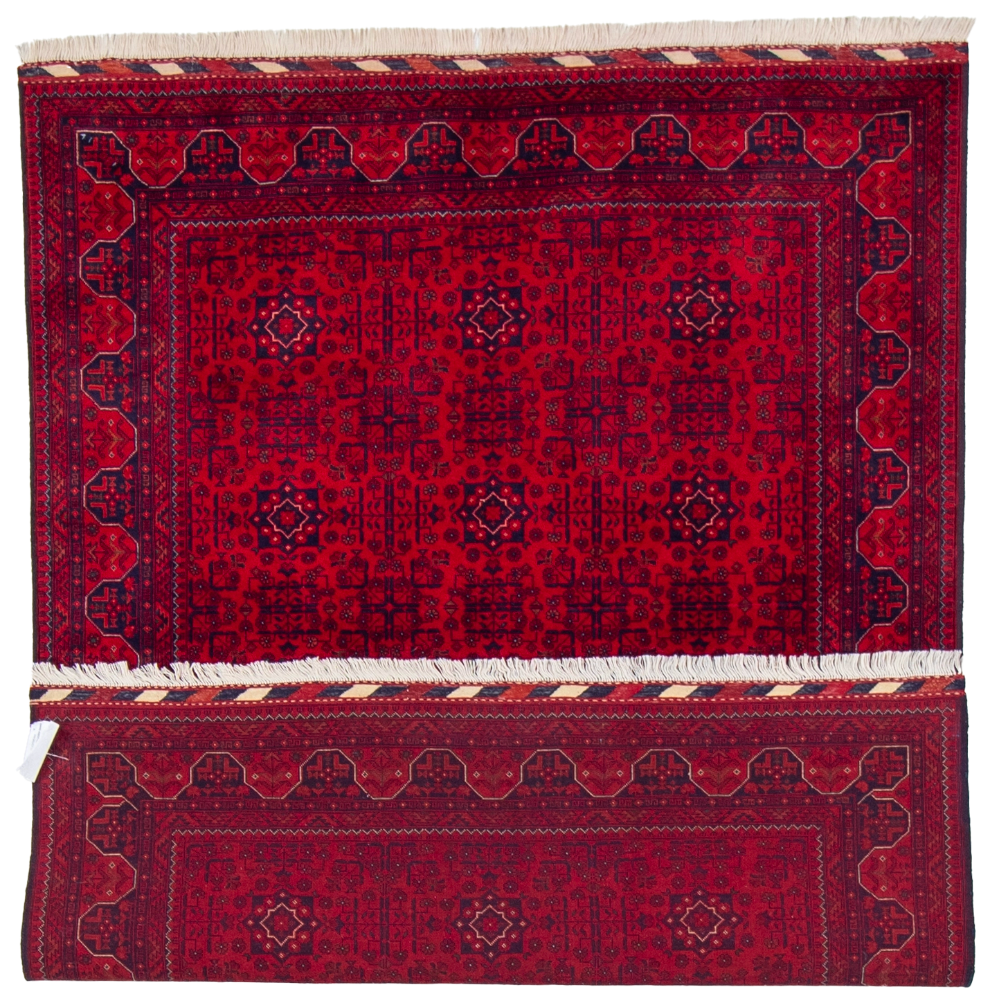 W 4.11 L 6.6 Baluch 100% Wool Hand-Woven All-Over Design - 65070