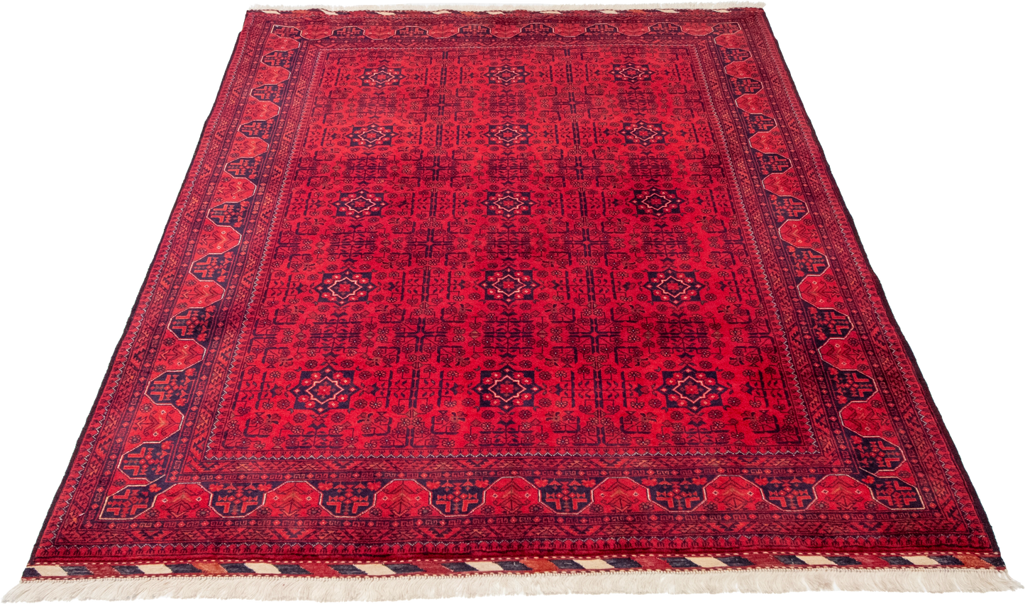 W 4.11 L 6.6 Baluch 100% Wool Hand-Woven All-Over Design - 65070
