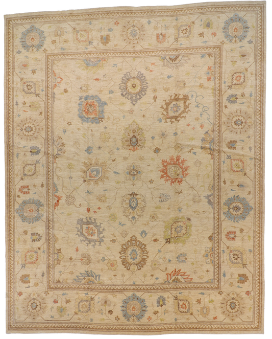 12 x 15  - Oushak Fine All Over Rectangle - Hand Knotted Rug — 65075