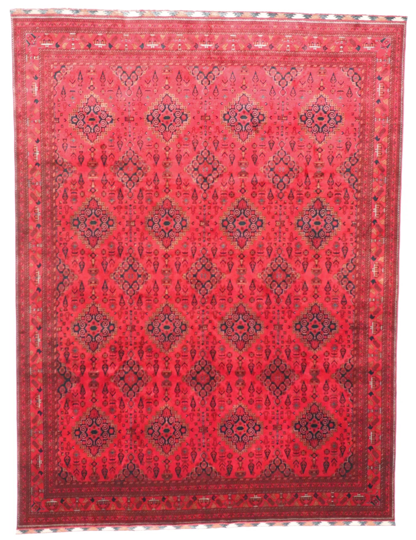 9.90 x 12.90 - Baluch Fine/Wool All Over Rectangle - Finest Hand-Knotted Quality Wool — 65080