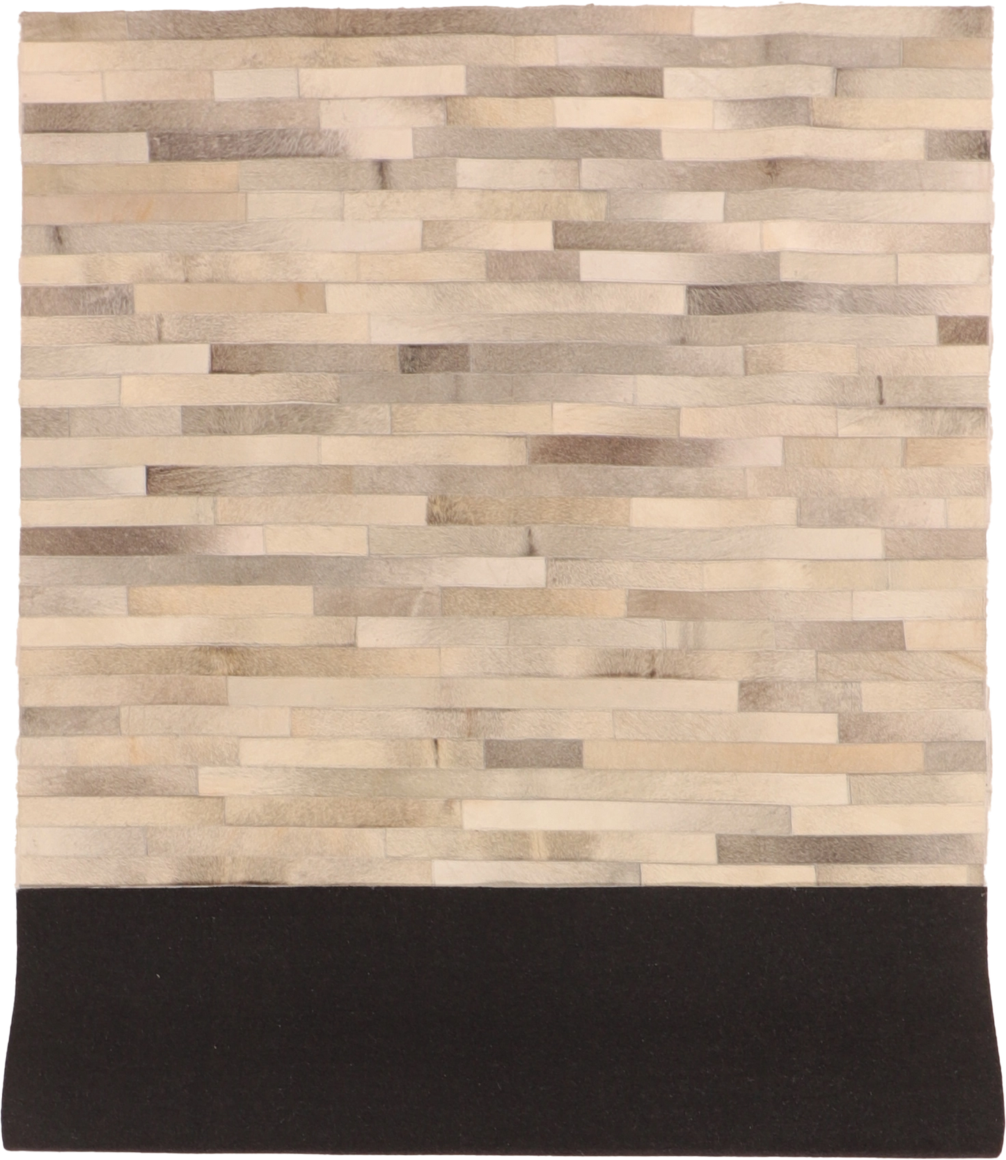 W 6 - L 9.1 - Cowhide Cowhide Contemporary Rectangle - Finest Hand-Knotted Quality Wool - 65095