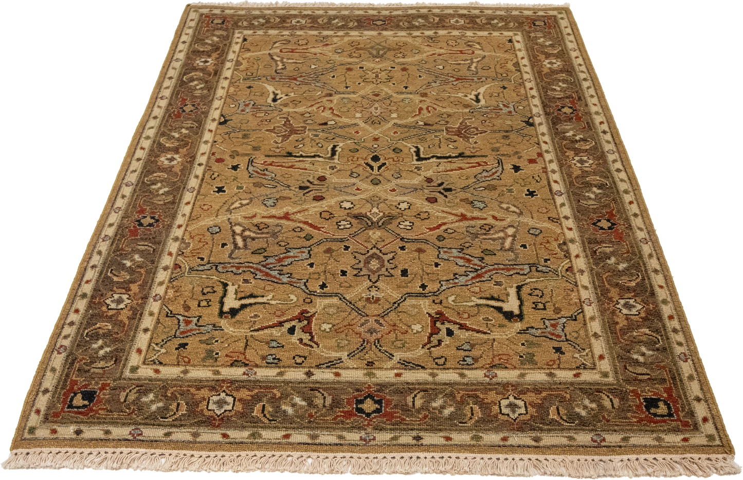 W 4.2 L 5.10 Sumak 100% Wool Hand-Woven All-Over Design - 65105