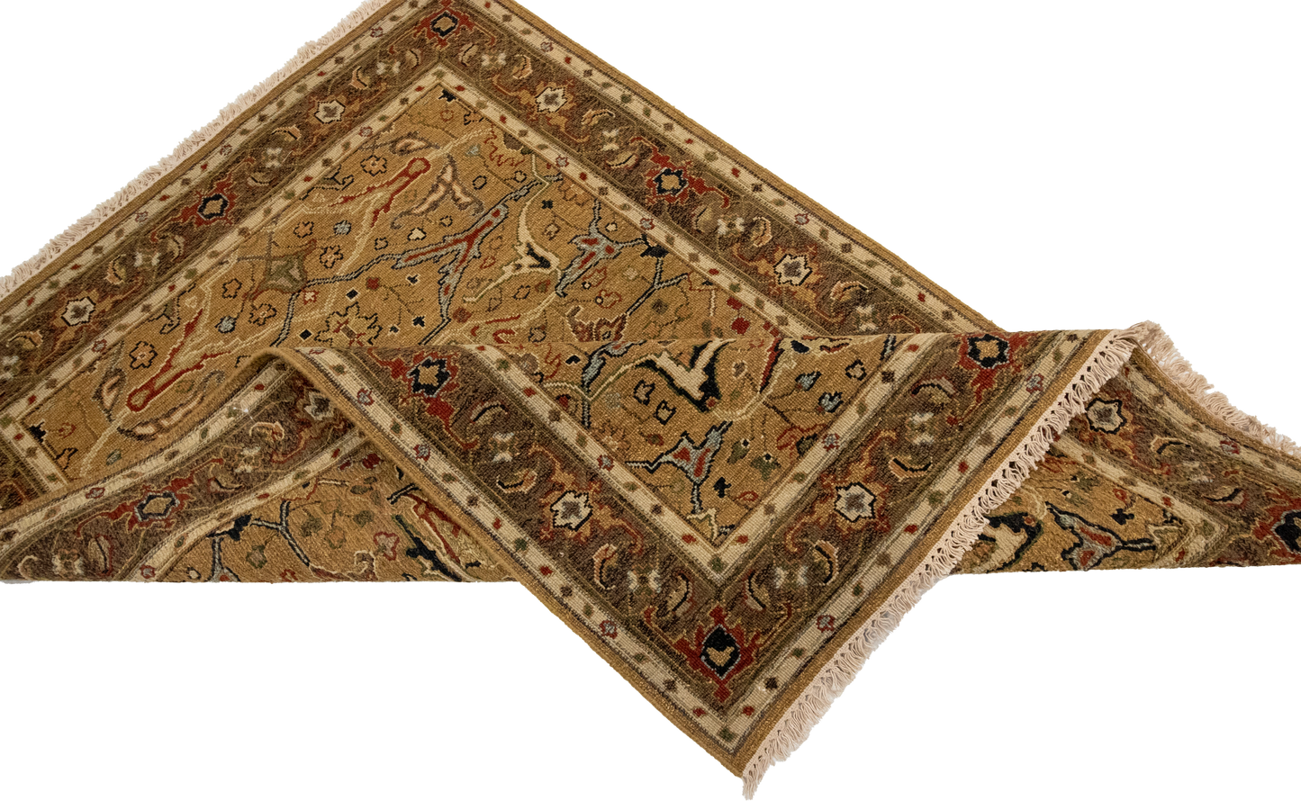 W 4.2 L 5.10 Sumak 100% Wool Hand-Woven All-Over Design - 65105